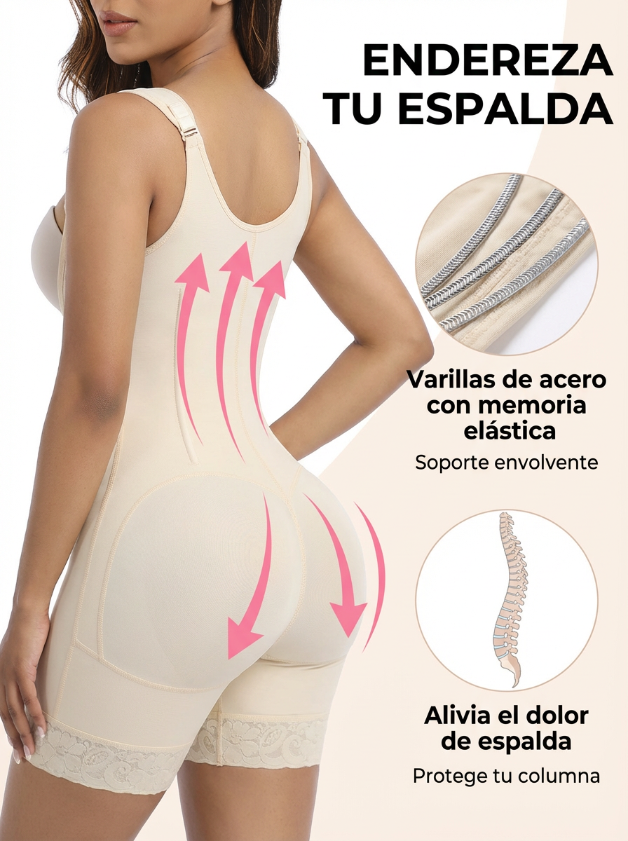 fajas para controlar el abdomen, fajas postparto para levantar los glúteos, prenda de compresión con varillas de acero