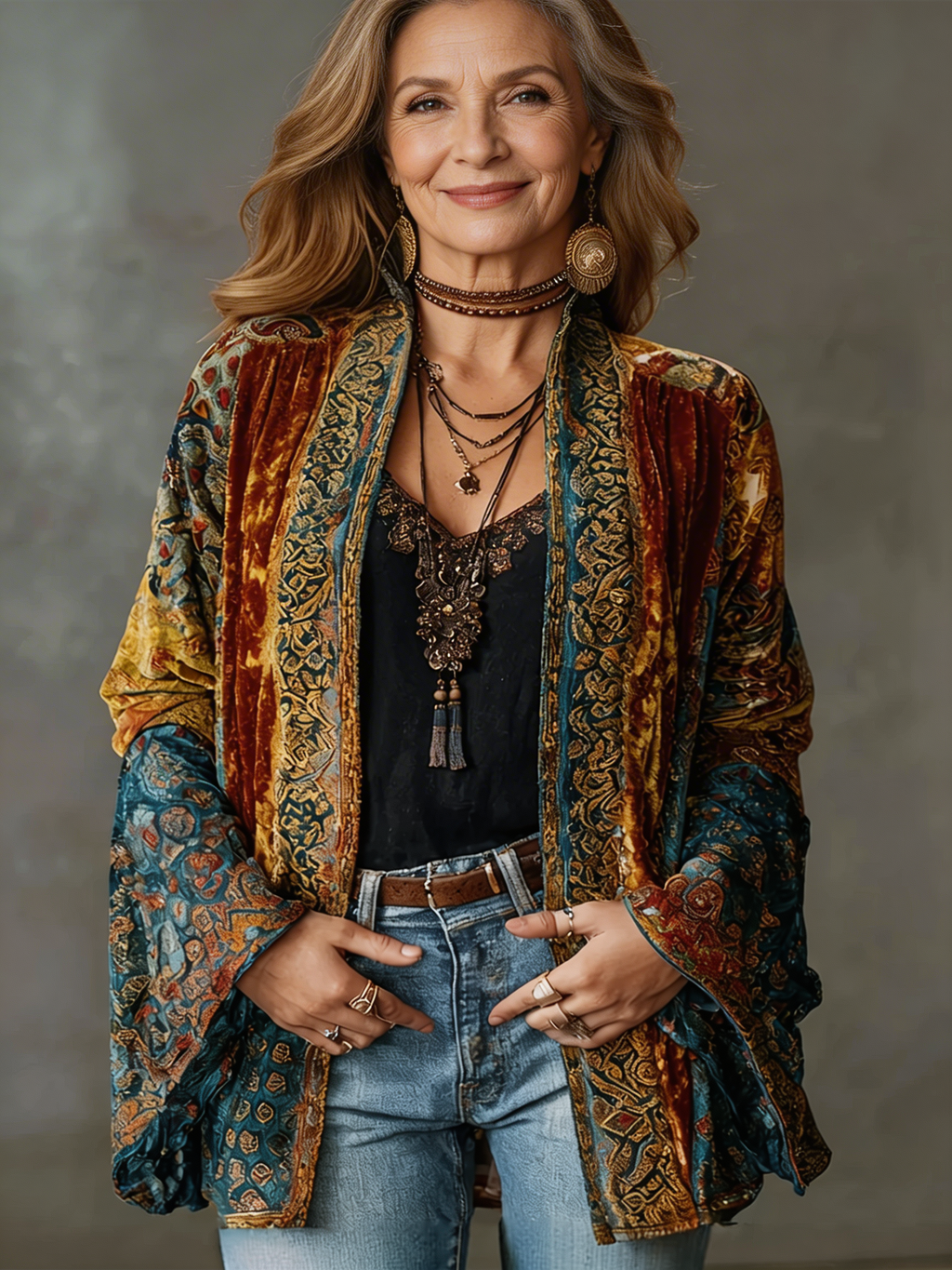 Aria | Chaqueta kimono bohemia