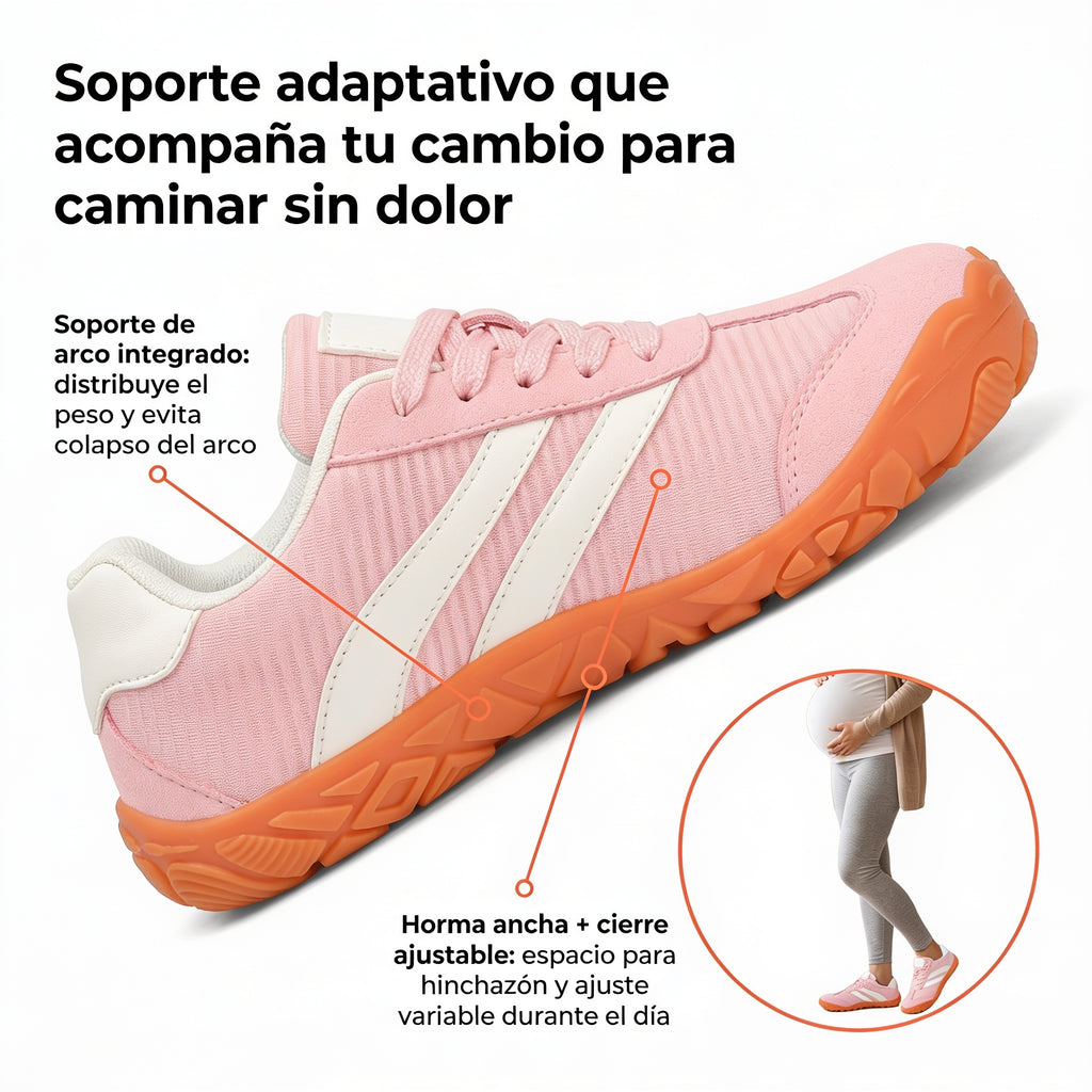 Zapatillas ortopedicas pre lactancia Cream pink