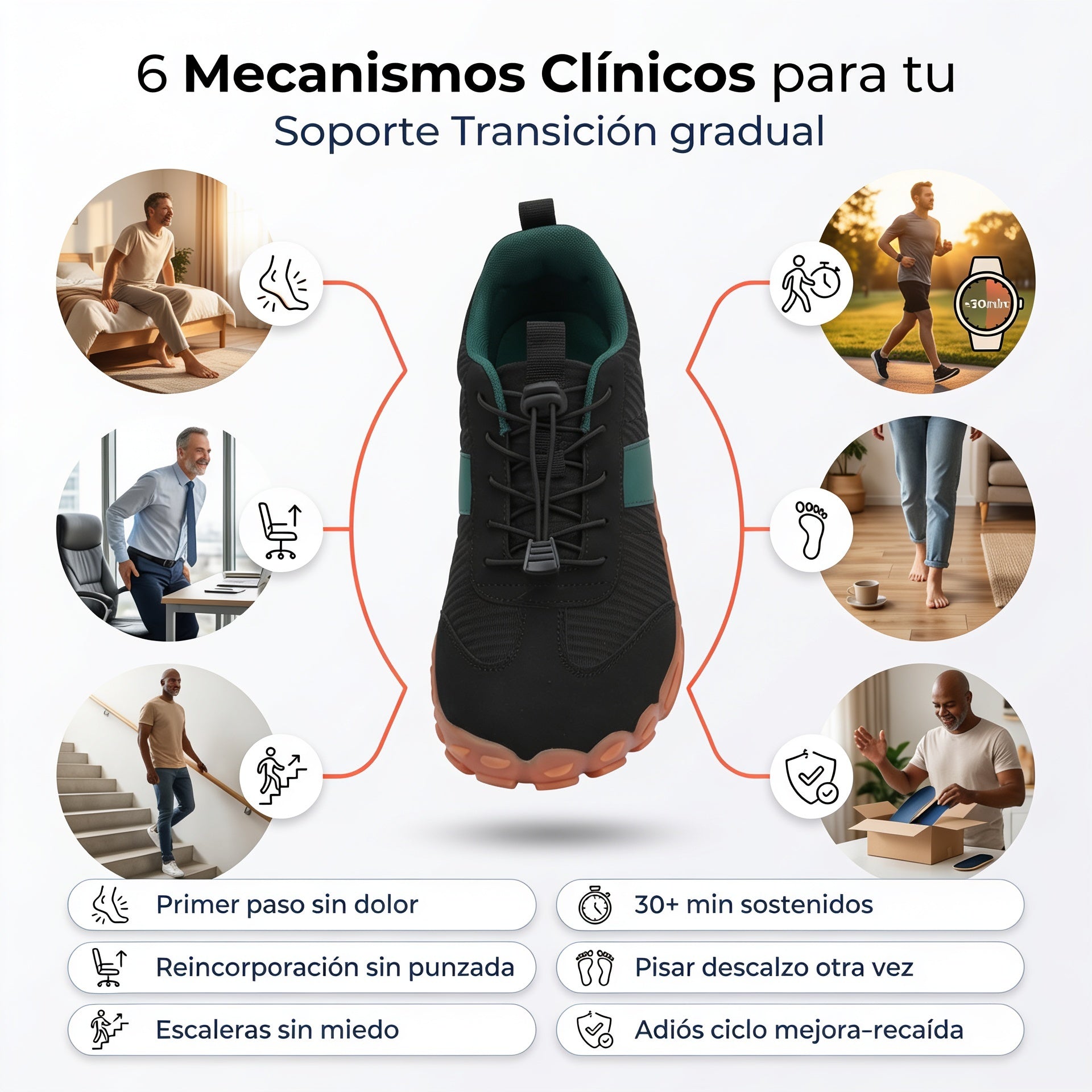 Zapatillas ortopedicas Carbon Trail Pain relief