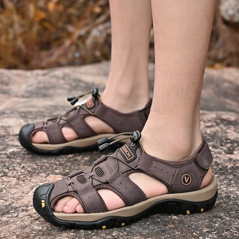 Sandalias Ortopédicas Correa Café