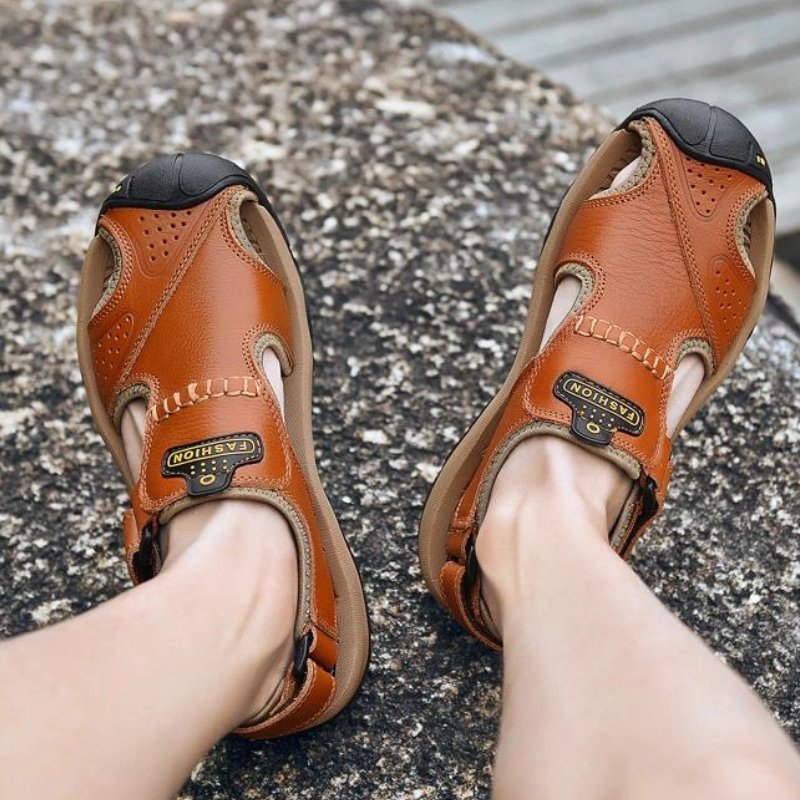Sandalias Ortopédicas Correa Naranja