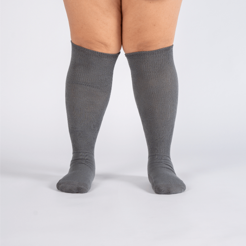 Medias Rodilla Confort Gris