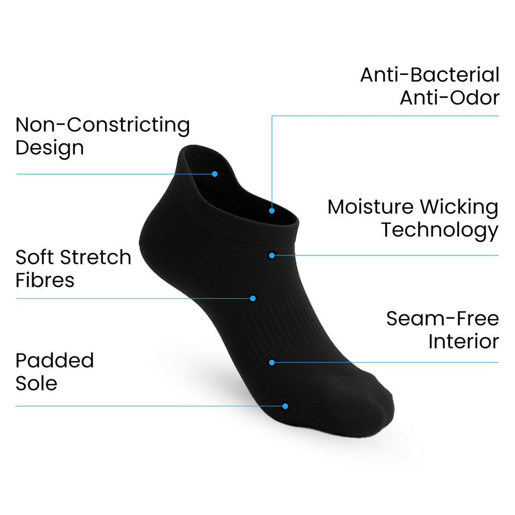 Calcetines Tobilleros Pack 3 Negro