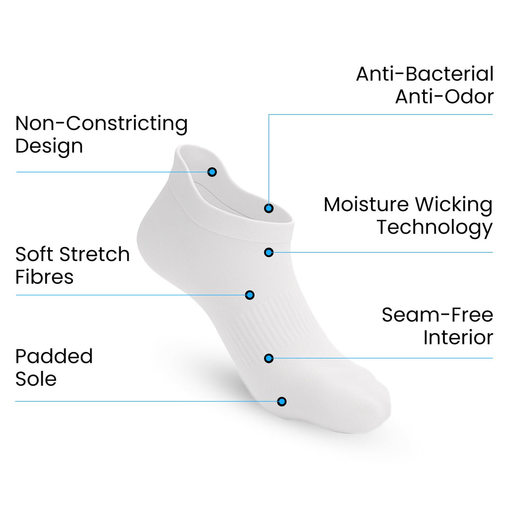 Calcetines Tobilleros Pack 3 Blanco