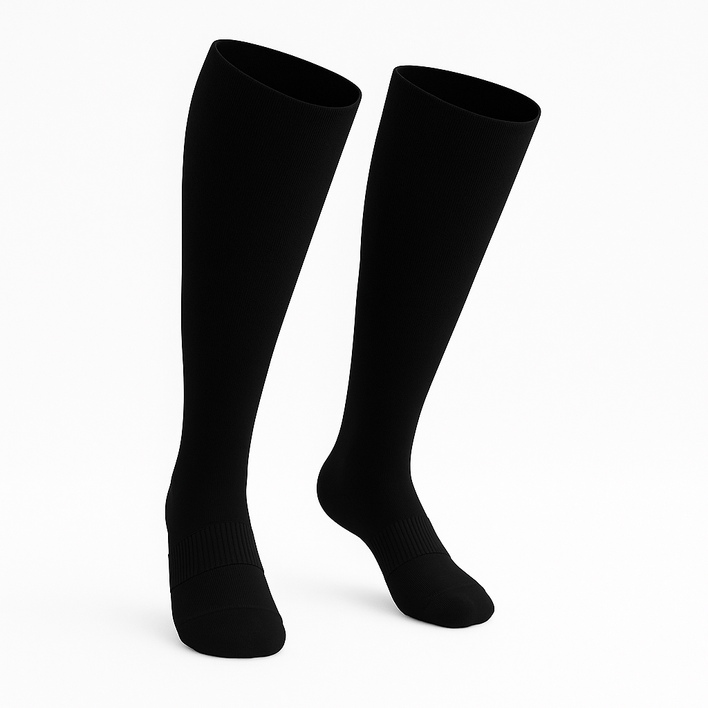 Medias Rodilla Elásticas Negro