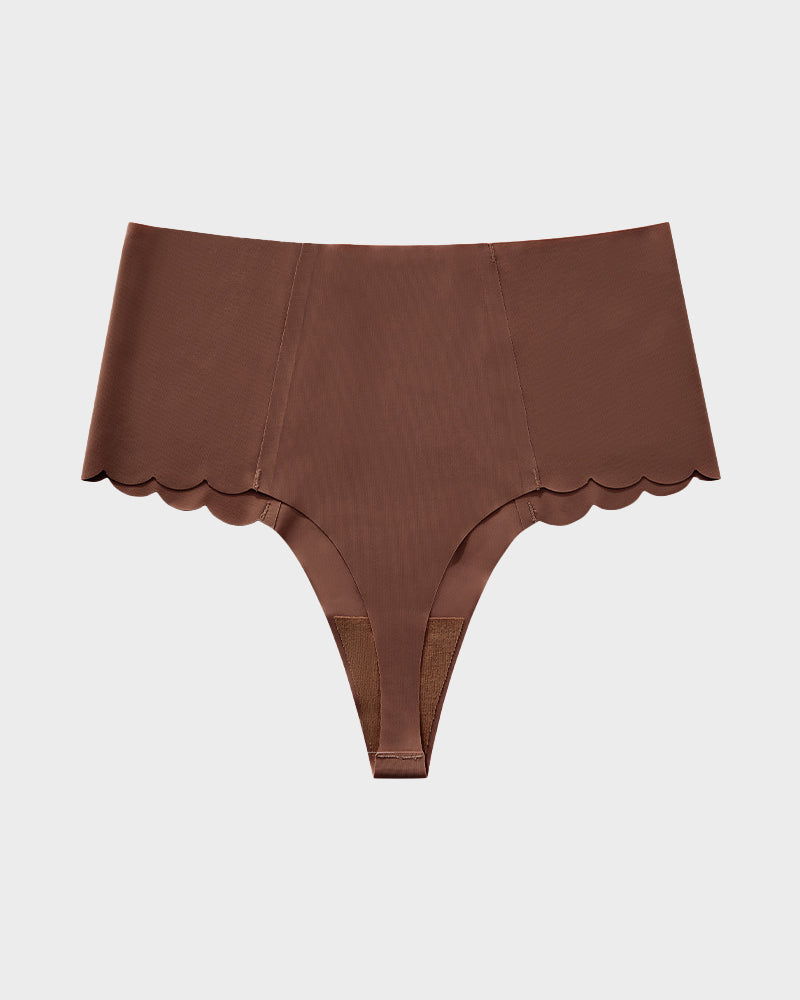Braguita tanga sin costuras de talle alto