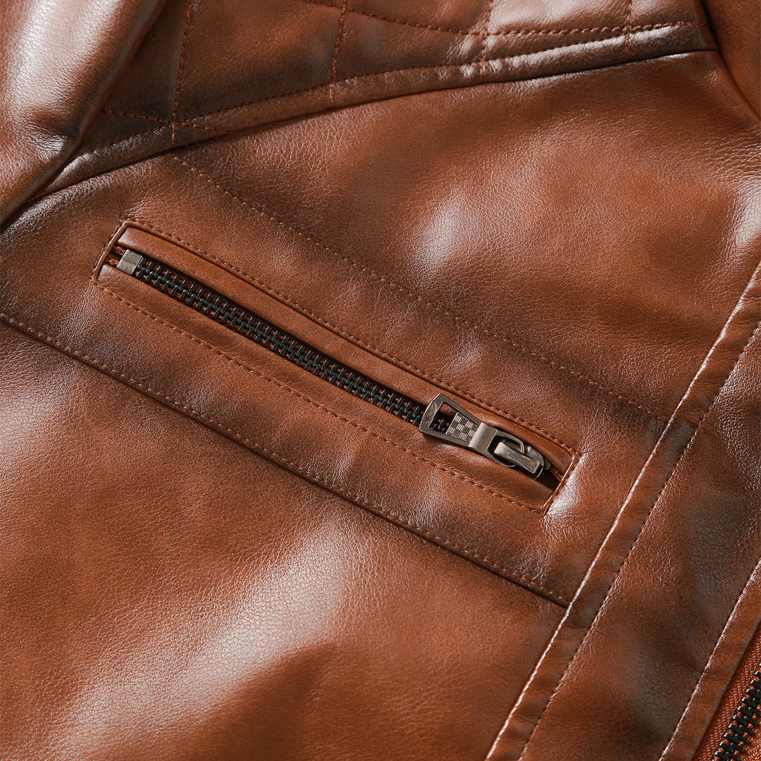 Chaqueta de cuero Roadster